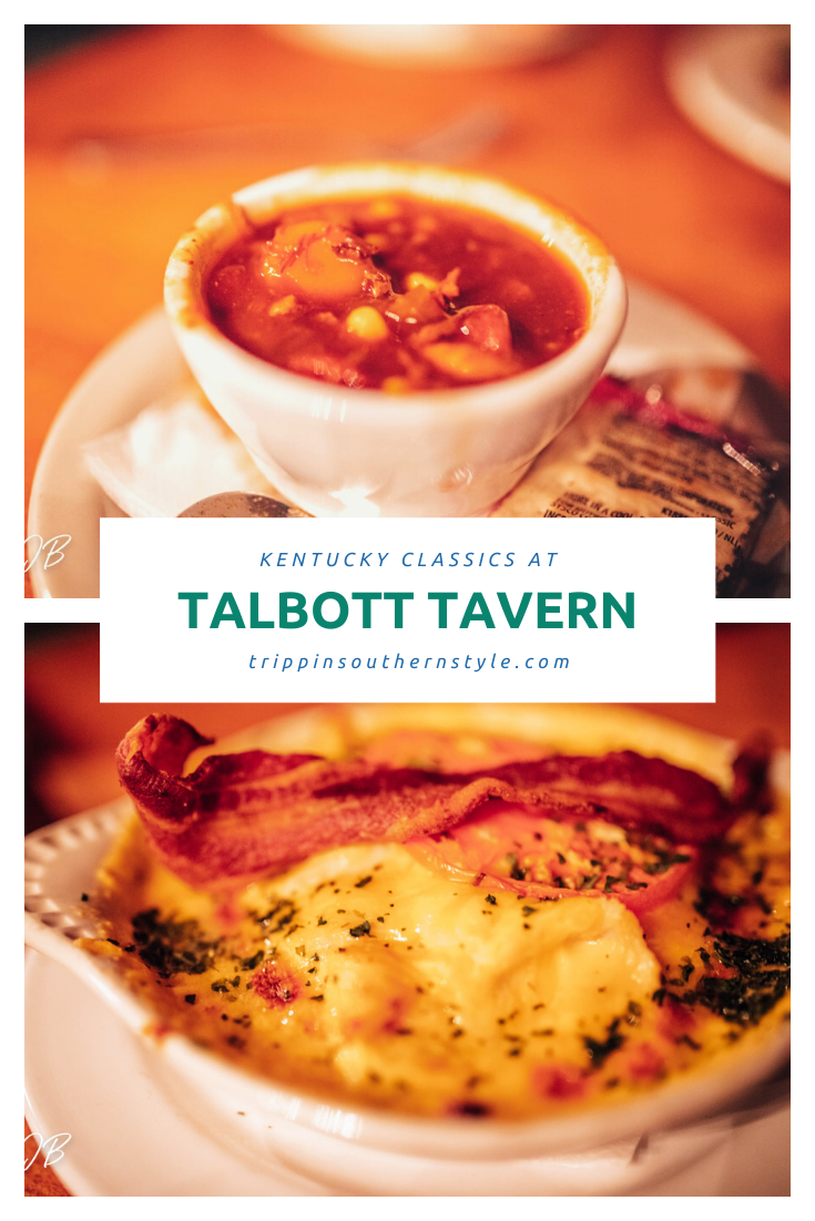 The oldest restaurant in Kentucky is Talbott Tavern in Bardstown, Kentucky.